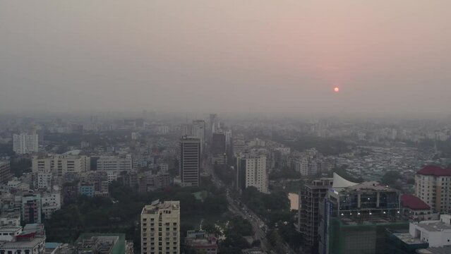 Evening City Sky at Sunset