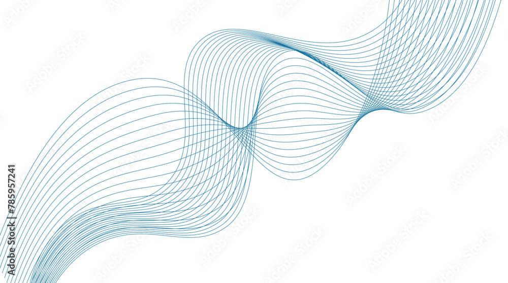 Poster abstract background wave. Shiny moving lines design element.