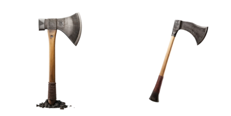set of ax isolated on transparent background