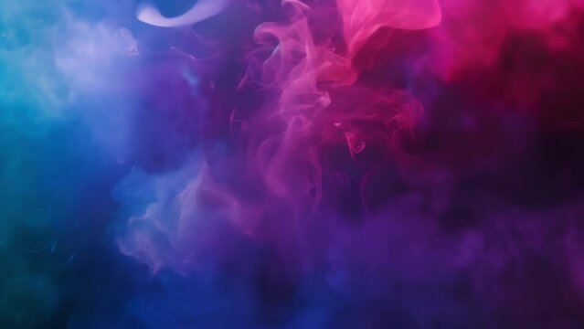 Rich jeweltoned smoke trails lingering and morphing into new hues
