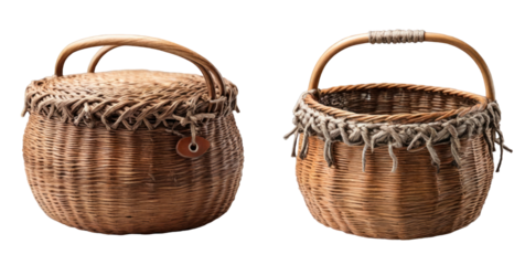 set of creel isolated on transparent background