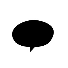 speech bubble black