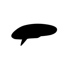 speech bubble black