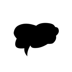 speech bubble black