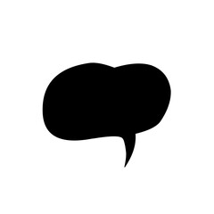 speech bubble black
