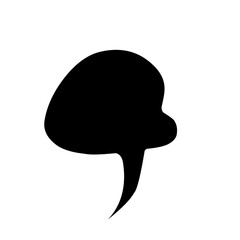speech bubble black