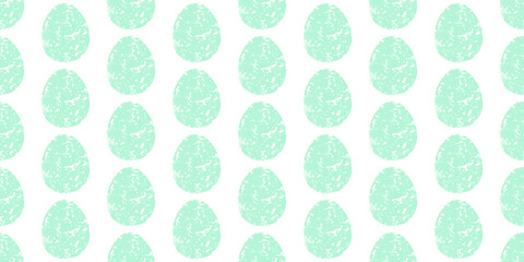 Cute illustration with colorful Easter eggs with watercolor texture, spring banner