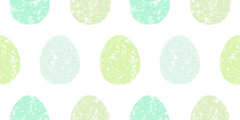 Cute illustration with colorful Easter eggs with watercolor texture, spring banner