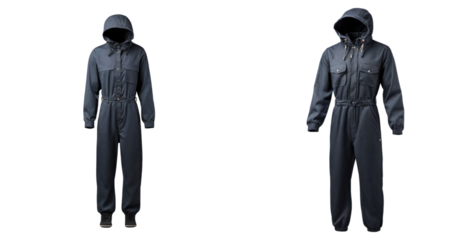set of jumpsuit isolated on transparent background
