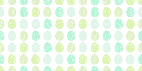Cute illustration with colorful Easter eggs with watercolor texture, spring banner