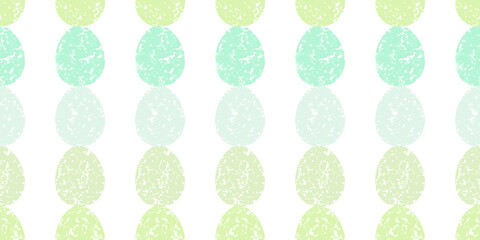 Cute illustration with colorful Easter eggs with watercolor texture, spring banner