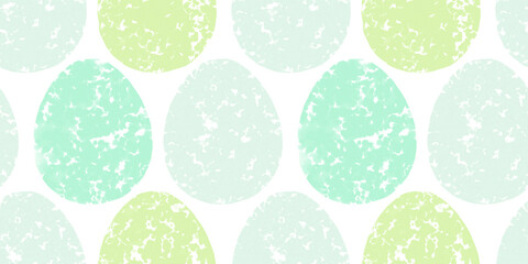 Cute illustration with colorful Easter eggs with watercolor texture, spring banner
