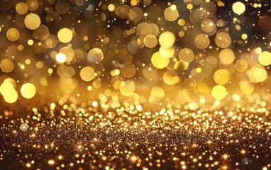 A gold background with many small gold circles