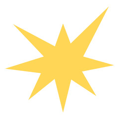 Sparkling Yellow Star