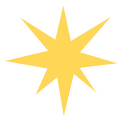 Sparkling Yellow Star