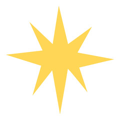 Obraz premium Sparkling Yellow Star