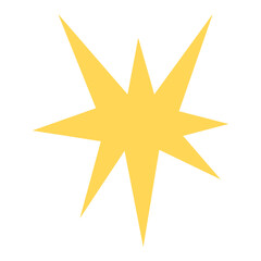 Obraz premium Sparkling Yellow Star