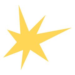 Obraz premium Sparkling Yellow Star