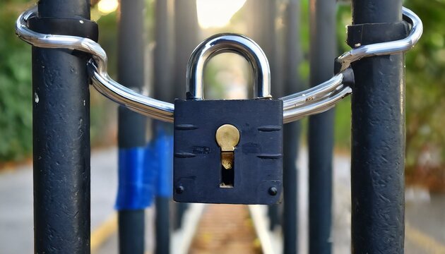 Cak mandatory lock, padlock, chain, metal, security, gate, fence, love, 