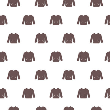 Hoodie icon isolated seamless pattern on white background