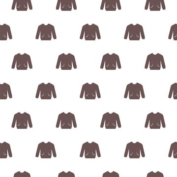 Hoodie icon isolated seamless pattern on white background