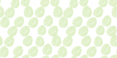 Cute illustration with colorful Easter eggs with watercolor texture, spring banner