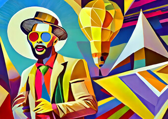 ユニークで芸術的なデジタルイラスト