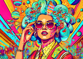 ユニークで芸術的なデジタルイラスト