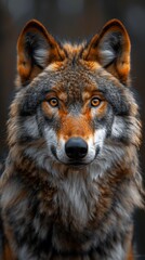 Obraz premium portrait Indian wolf in natural environment