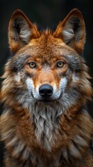 Obraz premium portrait Arabian wolf in natural environment