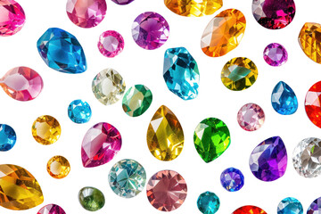 Colorful precious stones for jewelery
.isolated on white background