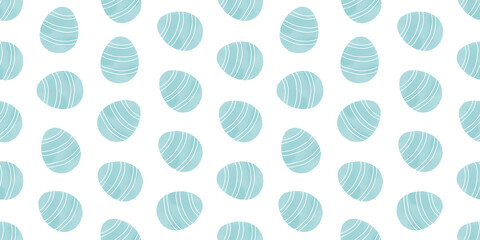 Cute illustration with colorful Easter eggs with watercolor texture, spring banner