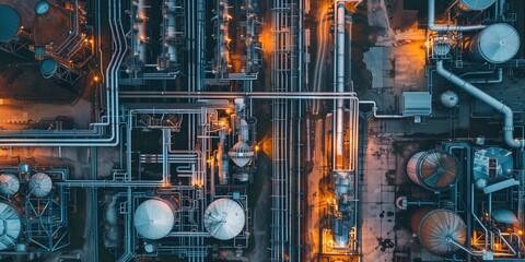 industrial aerial view