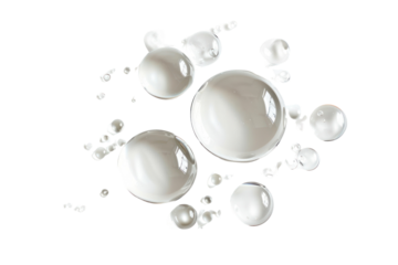 Hyaluronic acid cosmetic gel drops
.isolated on white background