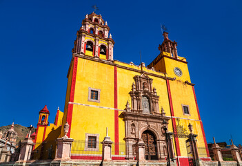 Collegiate Basilica of Our Lady of Guanajuato, UNESCO world heritage in Mexico