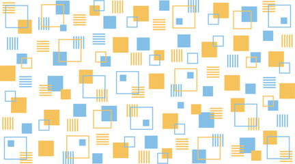 かわいいポップなデザインの四角の背景壁紙