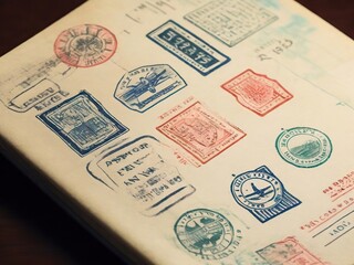 Stamps on passport