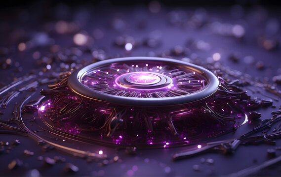 Thumbnail of a light purple dark star wallpaper with time-lapse photography style, featuring spiritual symbolism and resin art, taken with Intel Core and back button focus
