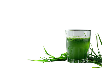 Shot of wheat grass drink
.isolated on white background
