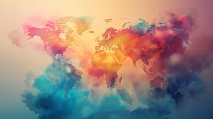 world map abstract background.