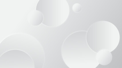 Modern abstract light silver background elegant circle shape design