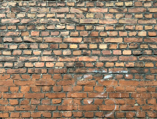 abandoned old concrete brick wall texture grunge background - 785989098