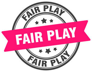 Obraz premium fair play stamp. fair play label on transparent background. round sign