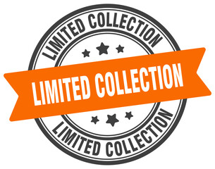 limited collection stamp. limited collection label on transparent background. round sign