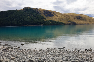 Wunderschöner Ausblick am Lake Tekapo in Neuseeland 