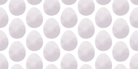 Cute illustration with colorful Easter eggs with watercolor texture, spring banner