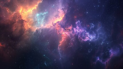 Abstract wallpaper of astrophysics concept, beautiful cosmic space nebula and galaxy - obrazy, fototapety, plakaty