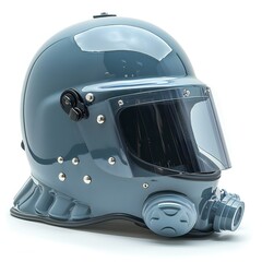 Protective helmet isolated on a white background,   render