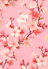 Fototapeta premium flower pattern, Illust, 꽃, 플라워 패턴