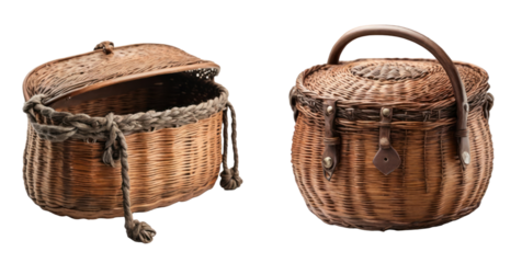 set of creel isolated on transparent background